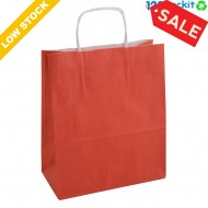 ♻  Salmon Red Twisted Handles Carriers 