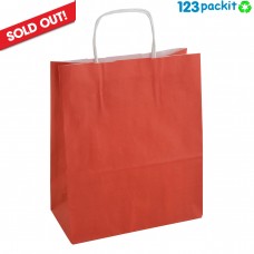 ♻  Salmon Red Twisted Handles Carriers 