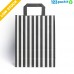 ★ Carrier Bags with black strips flat tape handles ★