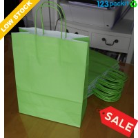♻ Green Eco friendly carrier bag with twisted handles M size
