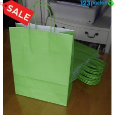 ♻ Green Eco friendly carrier bag with twisted handles M size