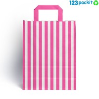 ♻ Pink Candy bags with carrier handle
