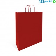 ❤ Dark Red Twist Handle Carriers eco friendly ❤