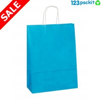 ♻  Light Blue Twisted Handles Carriers 