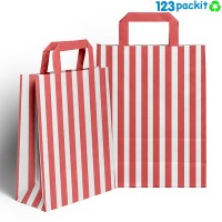 ★ Carrier Bags with red strips ★