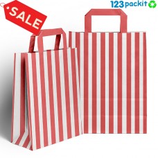 ★ Carrier Bags with red strips ★