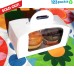 ★ White Double Cupcake box with window and tag ★