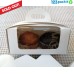 ★ White Double Cupcake box with window and tag ★