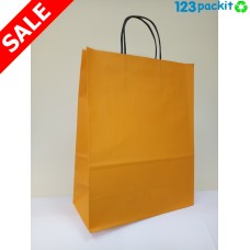 ♻ Orange Carrier with Twisted Handles 