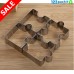 ⭐ Stainless Steel cookie cut jigsaw shape set of 4 ⭐  