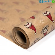 ★ Santa Brown Kraft Roll 15 mt long ★