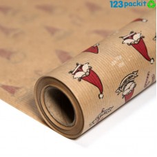 ★ Santa Brown Kraft Roll 15 mt long ★